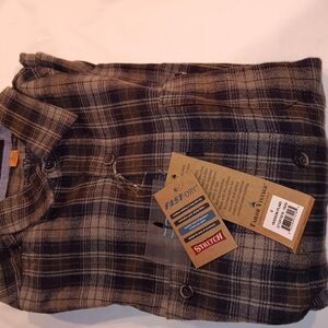 Mens cardigan long sleeve button down shirt multicolor Tailor Vintage NWT small